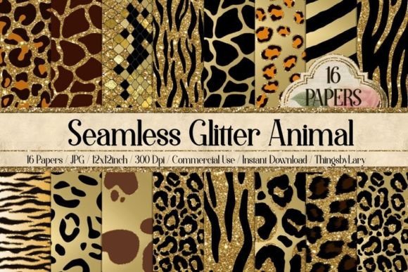Download Seamless Glitter Animal Skin Papers - Animal skin Collection
