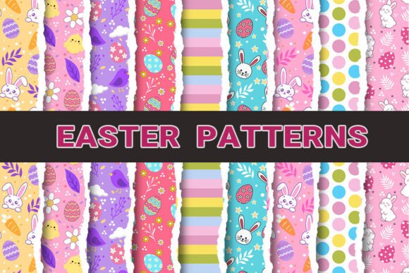 Download Easter Digital Papers Patterns - Easter digital papers Collection