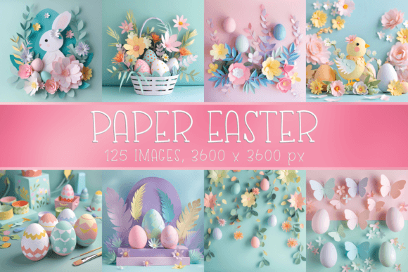 Download Pastel Paper Easter Digital Papers - Easter digital papers Collection