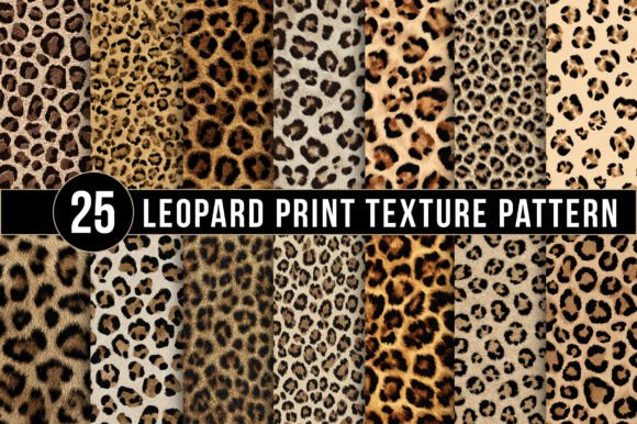Download Leopard Print Texture Patterns, Seamless Animal Skin Digital Papers - Animal skin Collection
